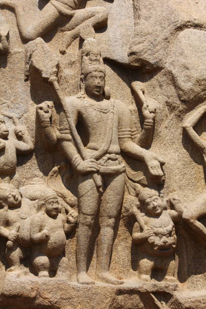 istock Arjuna's Penance, Bas-relief carving, Mamallapuram, Tamil Nadu, India 1185995825