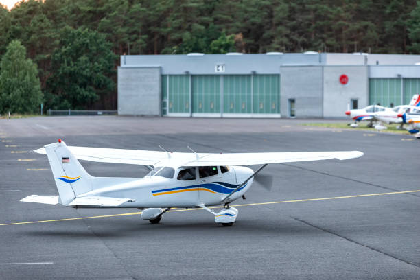 istock small aircraft on an airfield 1185996068