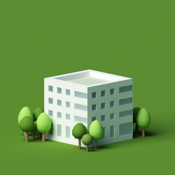 istock High-rise residential building. 3d illustration, 3d rendering. 1186006913