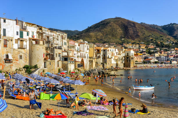 istock Scenic Cefalu town in Sicily 1186010283