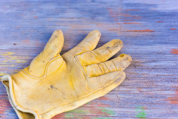Old work gloves