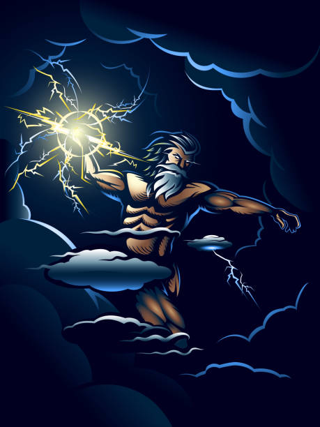 The Wrath of Zeus vector illustration The Wrath of Zeus illustration poster
editable vector for t shirt graphic, poster print, or any other purpose. zeus stock illustrations