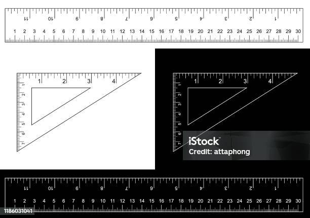 Triangle Ruler Square Set Plastic School Drafting Drawing Right Angle ...