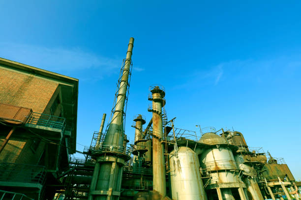 istock The old factory and equipment 1186035389