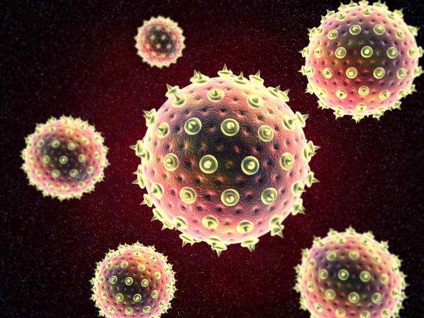 istock 3d rendering of viruses background 1186039333