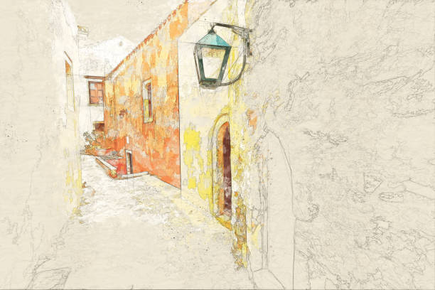 istock traditional greek street in monemvasia 1186041660