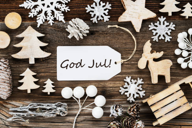 istock Label, Frame, God Jul Means Merry Christmas 1186046267