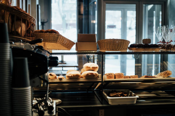 istock Bakery shop and cafe background. 1186051599