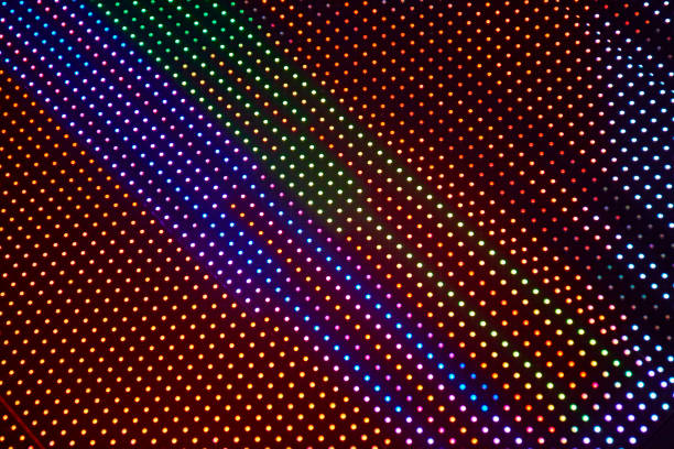 istock Abstract stripe multi color digital monitor background 1186053681