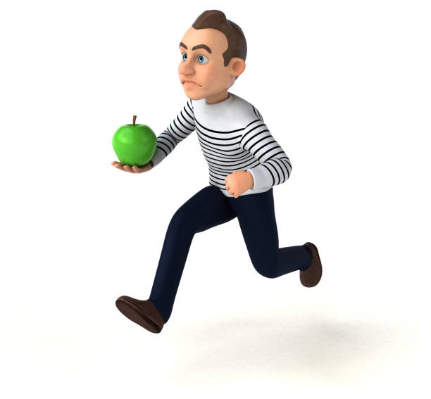 istock Fun 3D cartoon casual character 1186056476
