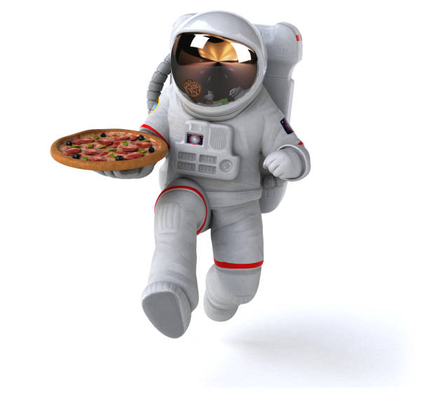 Fun astronaut - 3D Illustration stock photo