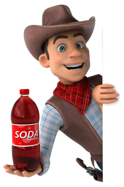 istock Fun Cowboy - 3D Illustration 1186057891