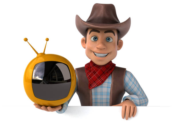 istock Fun Cowboy - 3D Illustration 1186058156