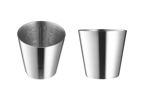 istock steel Measuring cup on white background 1186058180