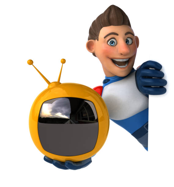 istock Super modern superhero - 3D Illustration 1186058198