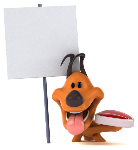 istock Fun dog - 3D Illustration 1186058386