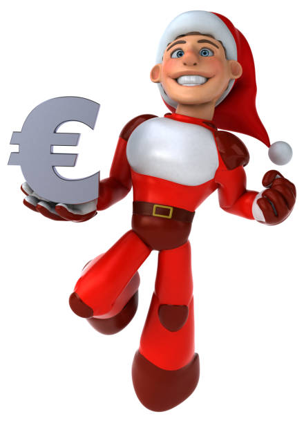 istock Fun Super Santa Claus - 3D Illustration 1186058493
