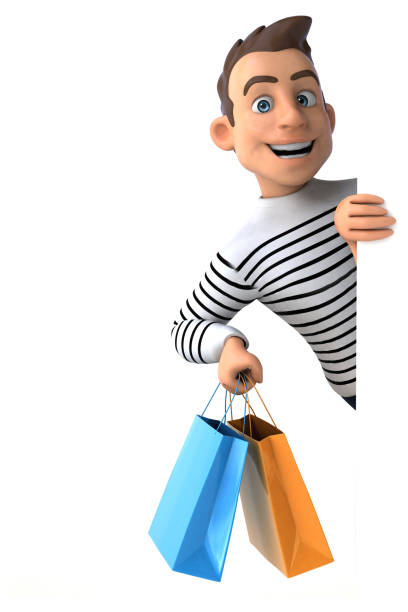 istock Fun 3D cartoon casual character 1186060847