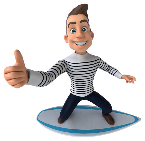 istock Fun 3D cartoon casual character 1186060867