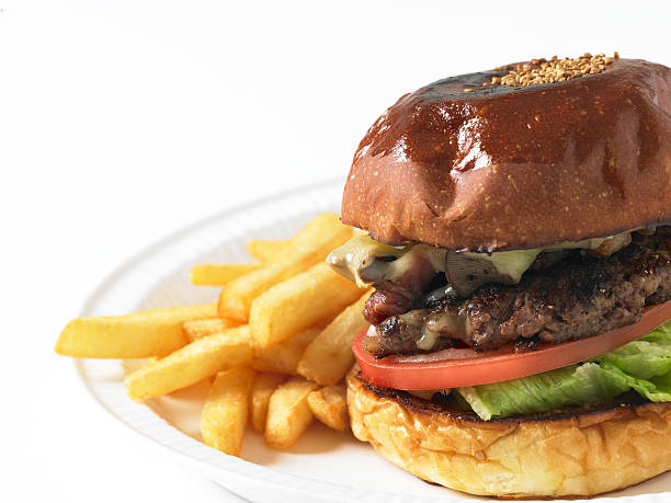 hamburger stock photo