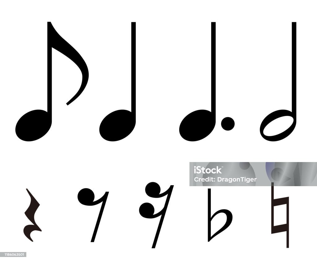 Rest Note Image Musical Note Rest Sign Material Set Stock Illustration - Download Image ...