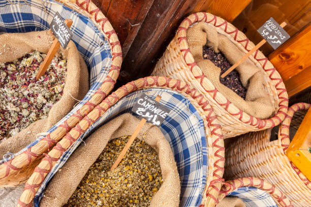 istock Dried hibiscus and chamomile leaves 1186067128
