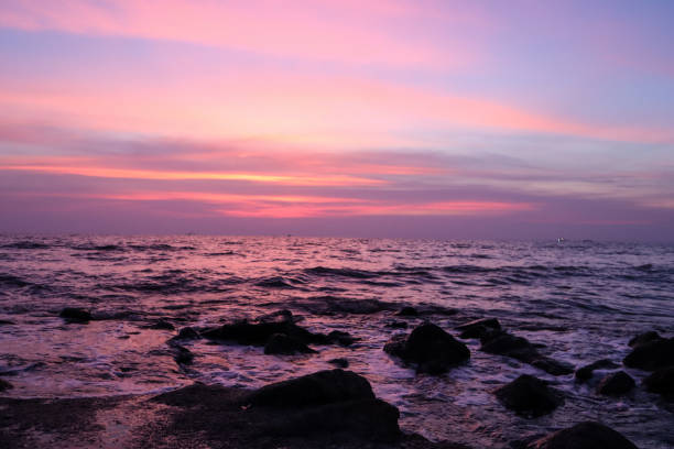 istock Beach sunset with amazing colors ! 1186068546