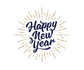 istock Happy New Year. Lettering text for Happy New Year 1186069151