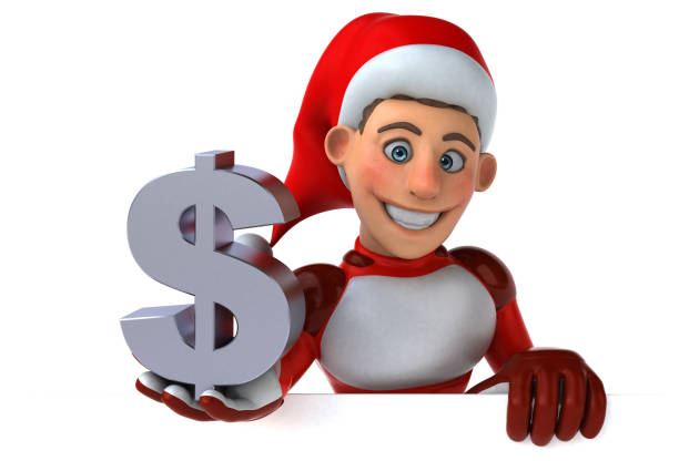 istock Fun Super Santa Claus - 3D Illustration 1186070584