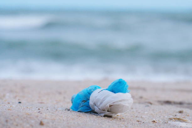 istock Plastic Pollutions and garbages on the beach, Rayong beach, Thailand 1186070818