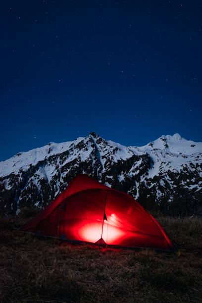 istock Starry Landscape views from Mount Aspiring National Park, NZ 1186075090