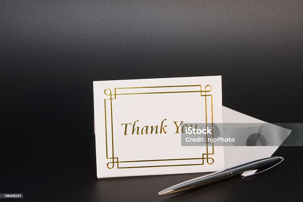 Thank You Card  Admiration Stock Photo