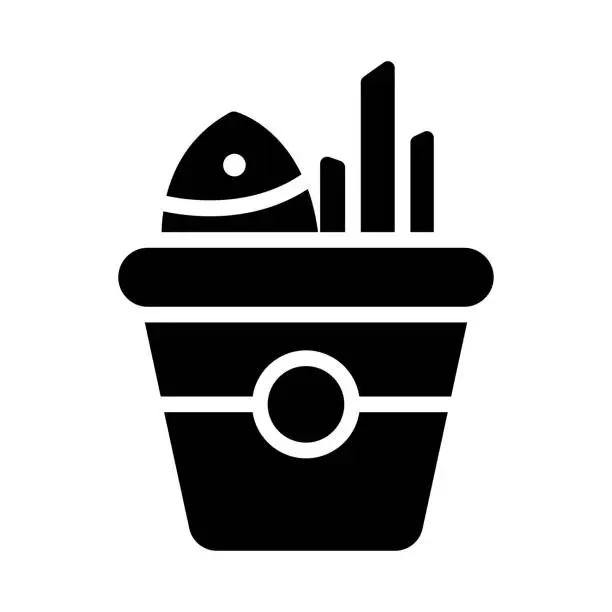 Vector illustration of bucket