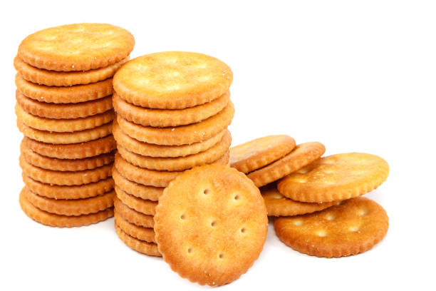 istock Tasty cookies isolated on a white background 1186083217