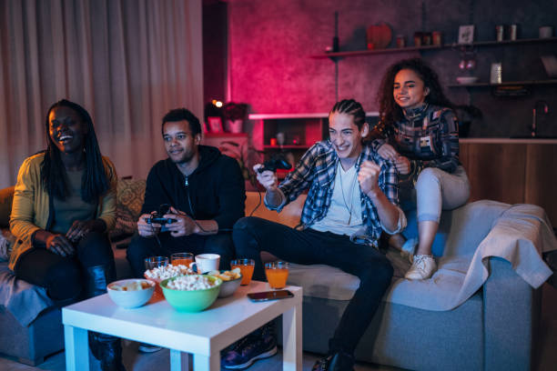 istock Friends playing video games 1186084660