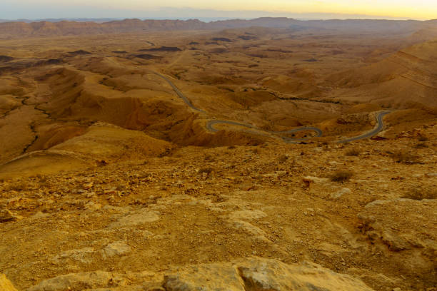 istock Sunset view of HaMakhtesh HaGadol (the big crater) 1186085206