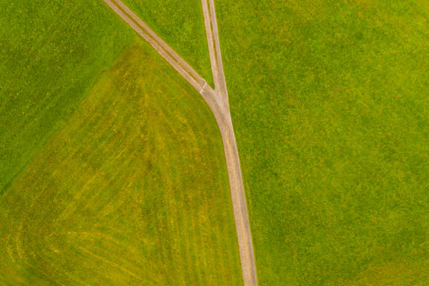 istock Wide panorama aerial view. Crossroads. 1186089163