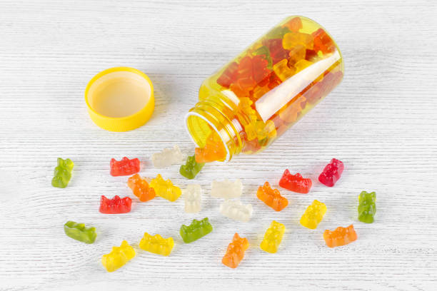 istock vitamins for children like jelly candy on the table 1186094463