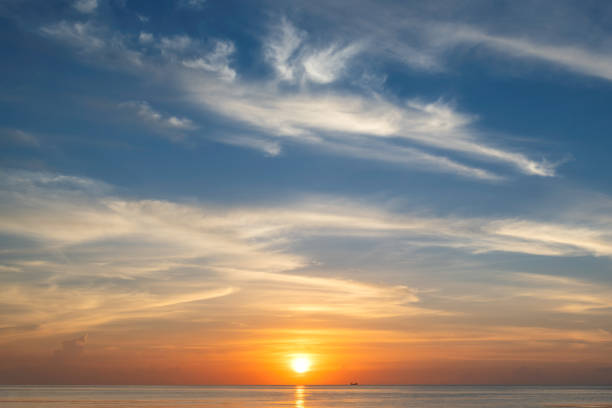 istock Sunrise at tropical beach, background 1186094584