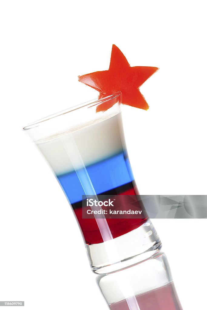 Foto cocktail collection: Bandeira Russa - Foto de stock de Azul royalty-free