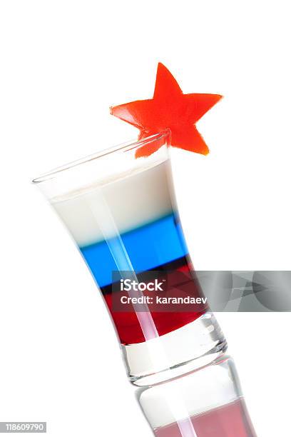 Foto de Foto Cocktail Collection Bandeira Russa e mais fotos de stock de Azul - Azul, Bebida, Bebida Batida