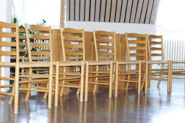 istock Benches and chairs at tables invite you to relax and unwind 1186098703