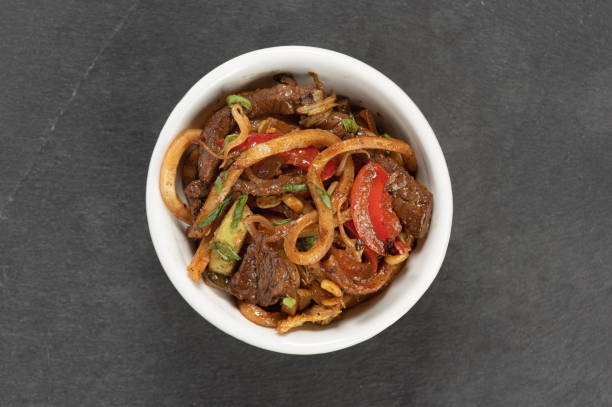 istock japanese cuisine udon with beef in a bowl. Top view 1186102822