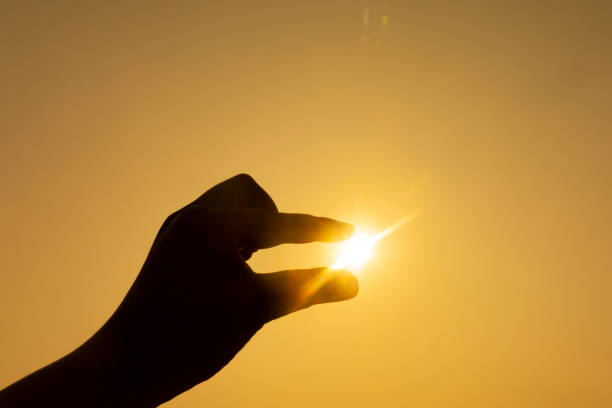 istock hand sign gesture on silhoutte 1186104346