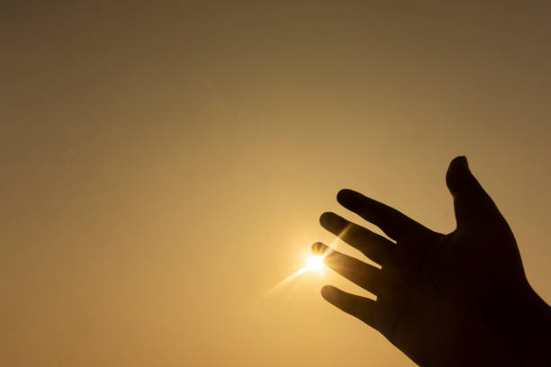 istock hand sign gesture on silhoutte 1186104597