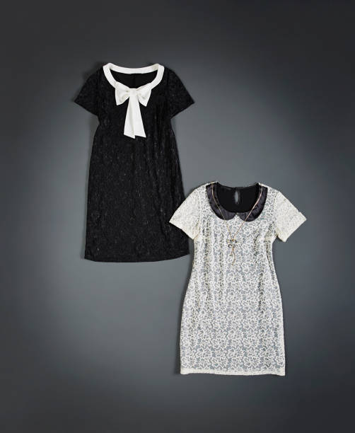 istock Short sleeved dresses isolated on gray background 1186104850
