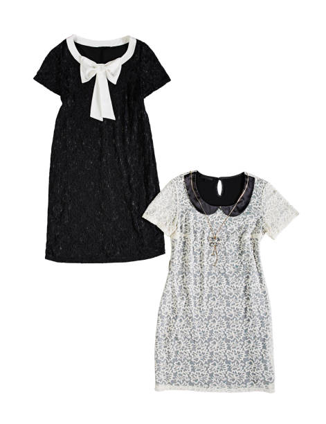 istock Short sleeved dresses isolated on white background 1186104891