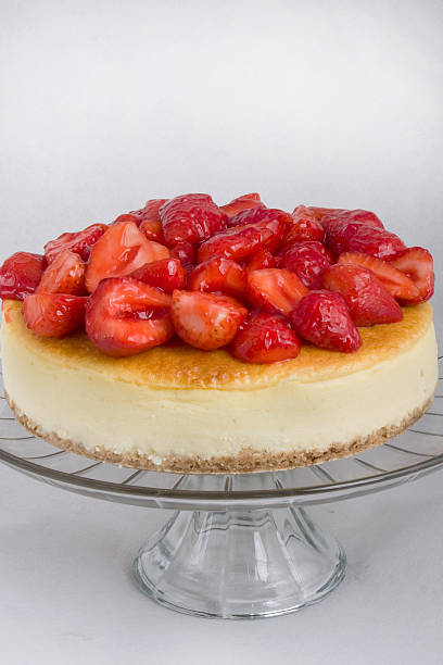 Cheese Cake Topped with Strawbwrries