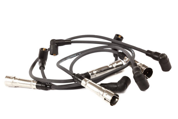 istock High voltage car wires isolated on a white background 1186111174