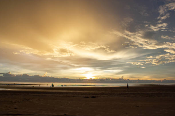 Sunset at the beach Memories beach at dusk phang nga province stock pictures, royalty-free photos & images